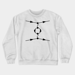 Feynman Diagram - Quantum Field Theory And Particle Physics Crewneck Sweatshirt